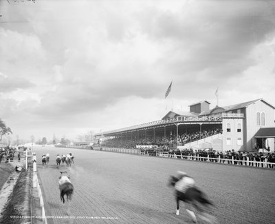 Finish of a handicapped, Crescent City Jockey Club, New Orleans, Louisiana by Detroit Publishing Co.